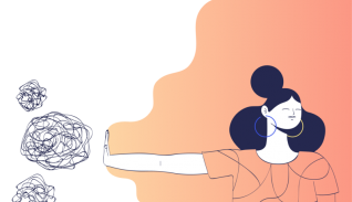 A girl tries to evade negativity