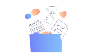 Different contents being put in a folder